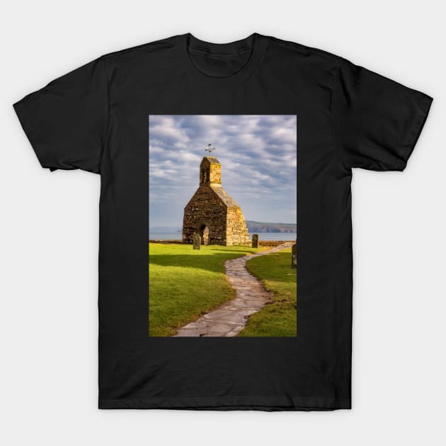 Cwm-yr-Eglwys, Pembrokeshire, Wales T-Shirt by dasantillo